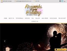 Tablet Screenshot of fireworksatyourwedding.co.uk